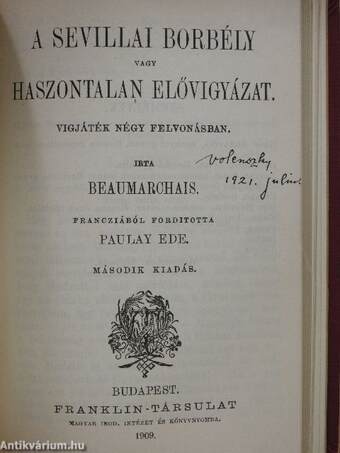 Cyrano de Bergerac/A Sasfiók/Figaro házassága/A sevillai borbély