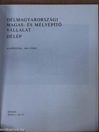 Délmagyarországi Magas- és Mélyépítő Vállalat