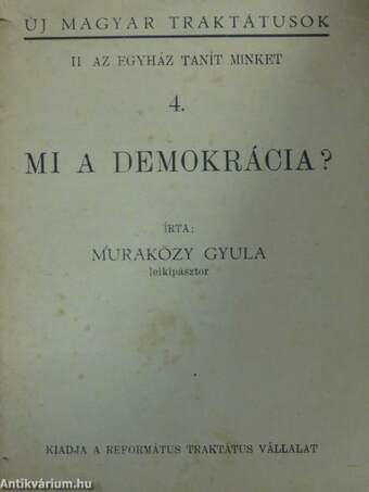 Mi a demokrácia?