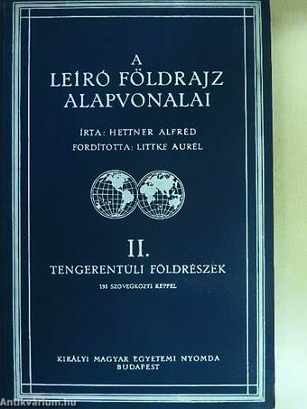 A Leíró Földrajz Alapvonalai I-II.