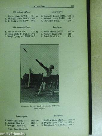 Magyar Sport-Almanach 1931-1934.