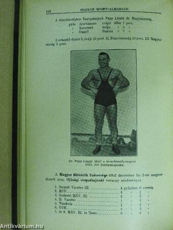 Magyar Sport-Almanach 1931-1934.