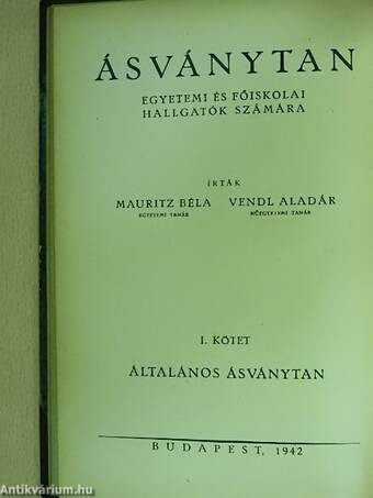 Ásványtan I-II.