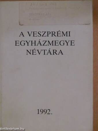 A veszprémi egyházmegye névtára 1992