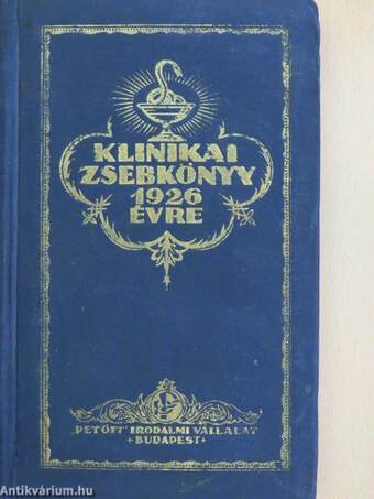 Klinikai zsebkönyv 1926 évre