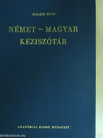 Német-magyar kéziszótár