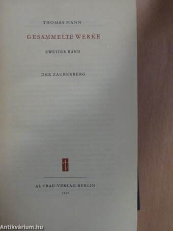 Thomas Mann Gesammelte Werke in zwölf Bänden 2.