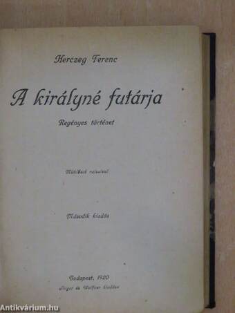 A fekete lovas/A királyné futárja/Ocskay brigadéros