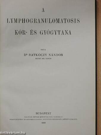 A lymphogranulomatosis kór- és gyógytana