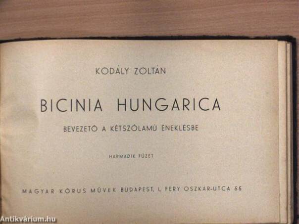 Bicinia hungarica I-IV