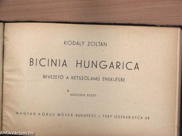 Bicinia hungarica I-IV