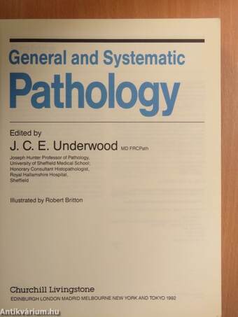 General and Systematic Pathology