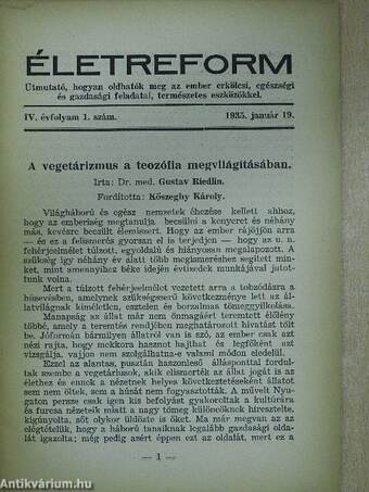 Életreform 1935. január 19.