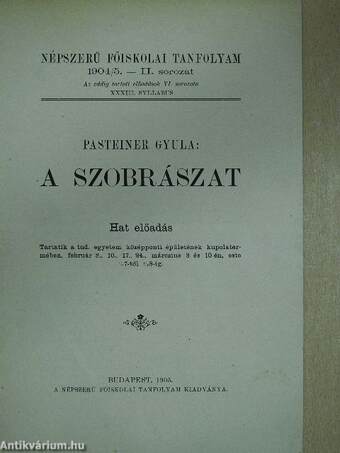 A szobrászat