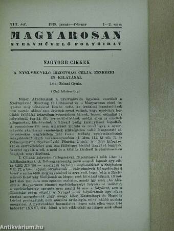 Magyarosan 1939. január-február