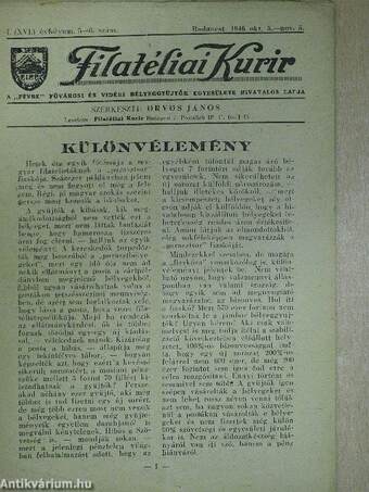 Filatéliai Kurir 1946. okt. 5.-nov. 5.