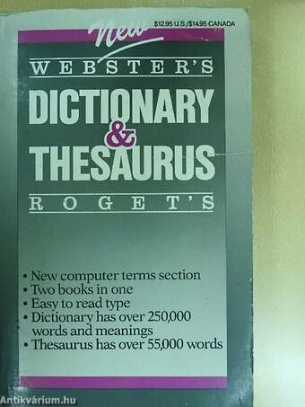 New Webster's Dictionary/Roget's Thesaurus