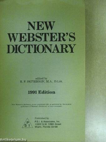 New Webster's Dictionary/Roget's Thesaurus