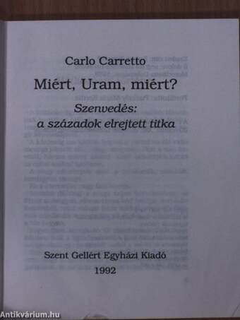 Miért, Uram, miért?