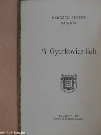 A Gyurkovics-fiuk