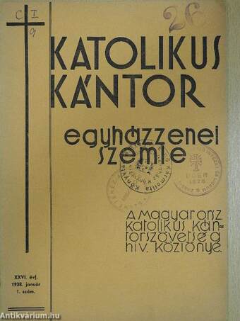 Katolikus Kántor 1938. január-december