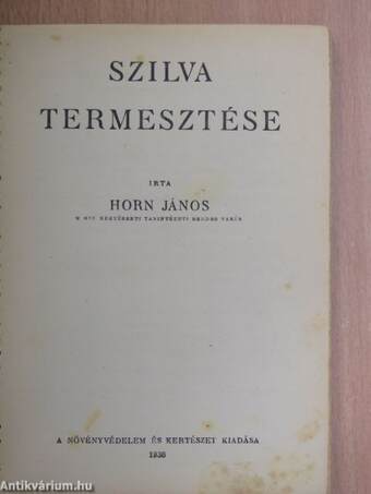 Szilva termesztése