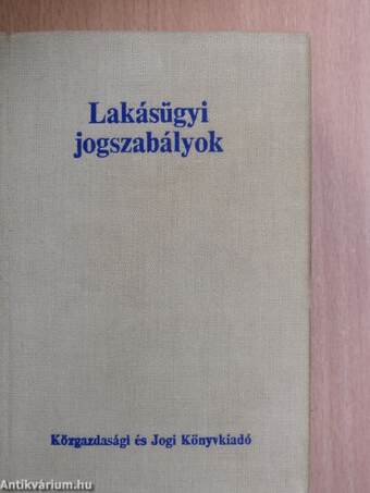 Lakásügyi jogszabályok