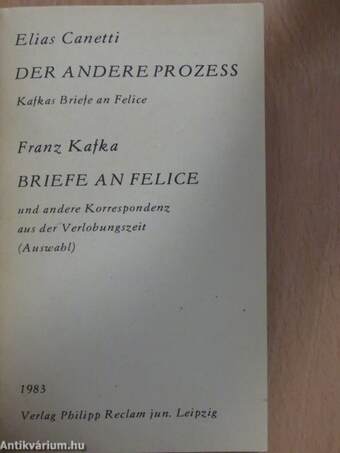 Der andere Prozess/Briefe an Felice