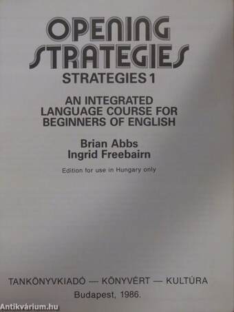 Opening Strategies - Students' Book/Workbook