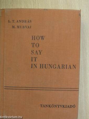 How to say it in Hungarian