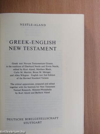 Greek-English New Testament