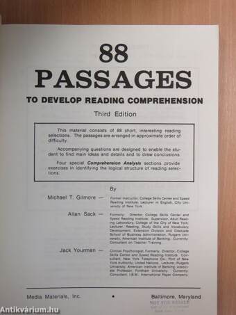 88 Passages to Develop Reading Comprehension - Reader