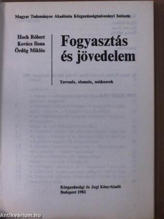 Fogyasztás és jövedelem