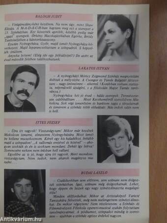 Miskolci Nemzeti Színház 1984-85