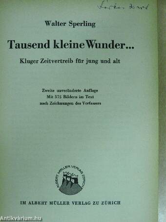 Tausend kleine Wunder...