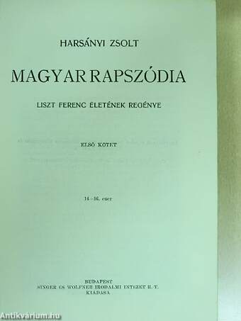 Magyar rapszódia I-IV.