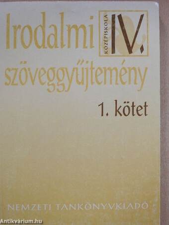 Irodalmi szöveggyűjtemény IV/1-2.