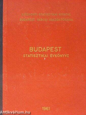 Budapest statisztikai évkönyve 1961