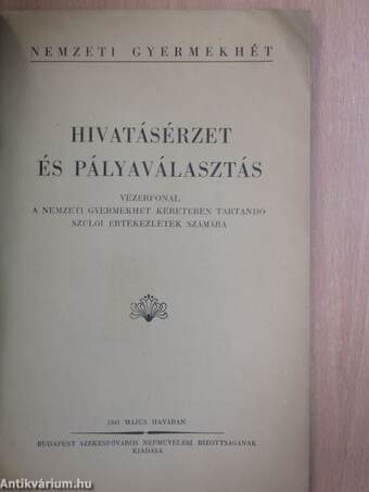 Hivatásérzet és pályaválasztás