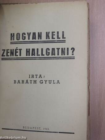 Hogyan kell zenét hallgatni?