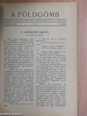 A Földgömb 1931/6.