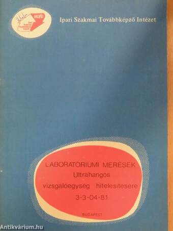 Ultrahangos vizsgálóegység hitelesítésére/3-3-04-8.1