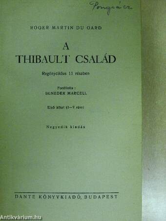 A Thibault család I-II.