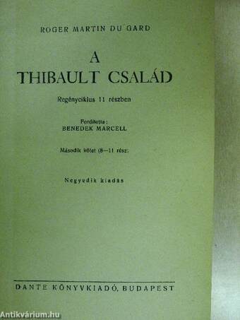 A Thibault család I-II.