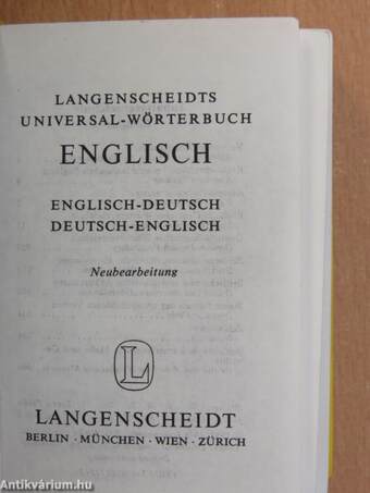 Langenscheidts Universal-Wörterbuch Englisch