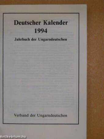 Deutscher Kalender 1994