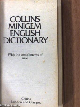 Collins Minigem English Dictionary