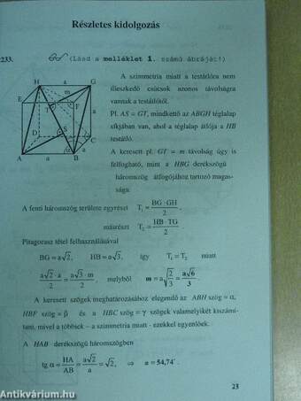 Az "Összefoglaló feladatgyűjtemény matematikából" című könyv feladatainak részletes kidolgozása XV. fejezet