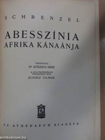 Abesszínia, Afrika Kánaánja