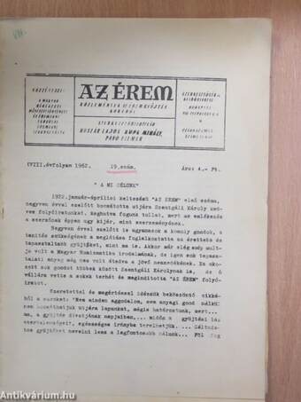 Az érem 1962/19-22.